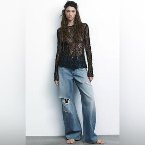 NWT Zara Baggy Fit Jeans